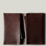 2 Trick Pony Card Wallet . Deep Brown