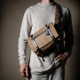 H Small Messenger Bag . Brownish