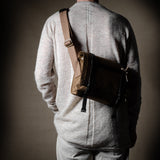H Small Messenger Bag . Brownish