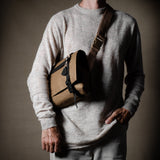 H Small Messenger Bag . Brownish