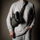 H Small Messenger Bag . Forest