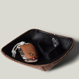 Hold On Valet Tray Small Square . Cocoa