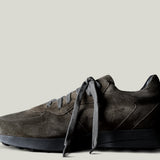 R1 Sneaker . Forest Green Suede
