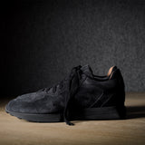 R1 Sneaker . Black Suede