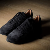 R1 Sneaker . Black Suede