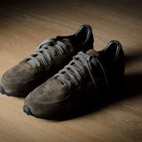 R1 Sneaker . Forest Green Suede