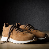 R1 Sneaker . Tan Suede