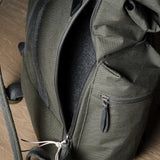 Roll-Top Backpack  . Forest