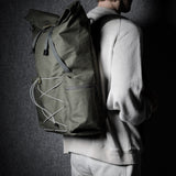 Roll-Top Backpack  . Forest