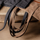Signature Wool Tote Bag Wide . Cocoa