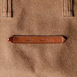 Signature Wool Tote Bag Wide . Cocoa