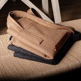 Signature Wool Tote Bag Wide . Cocoa