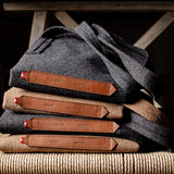 Signature Wool Tote Bag Wide . Cocoa