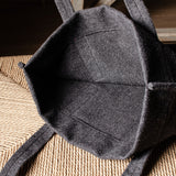 Signature Wool Tote Bag Wide . Classic