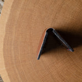 Close-up of a wallet on a wood background