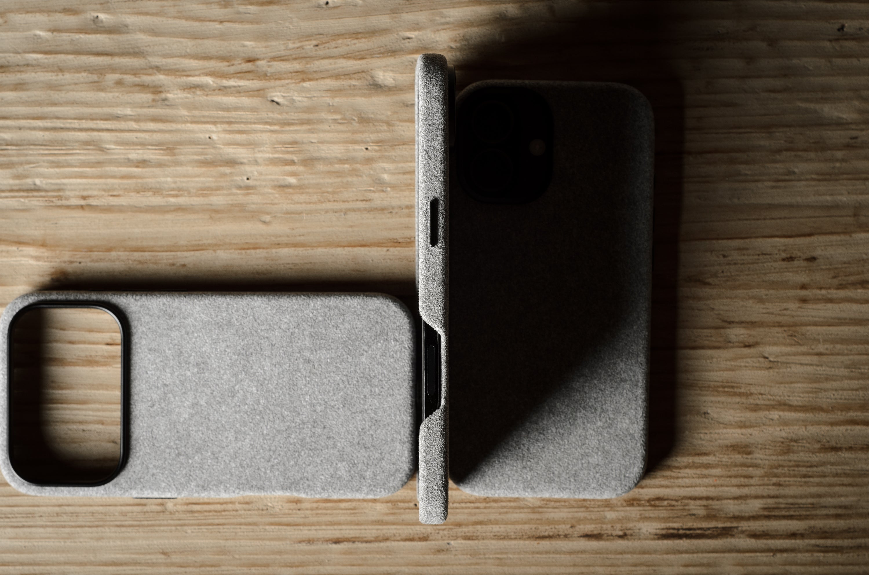 iPhone phone case on a wooden surface