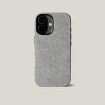 Gray iphone case on a light gray background