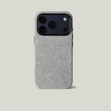 Gray iPhone case on a gray background