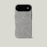 Gray iphone case on a light gray background