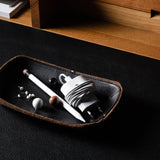Hold On Valet Tray Medium Wide . Cocoa