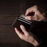Lean Card Case . Deep Brown