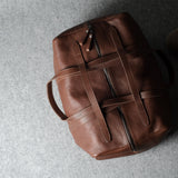 Leather Easy Duffel Bag . Nut