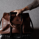 Leather House Holdall . Nut