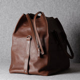 Leather House Holdall . Nut
