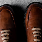 Alpine Derby Shoes . Chestnut