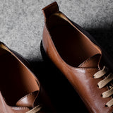 Alpine Derby Shoes . Chestnut