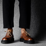 Alpine Derby Shoes . Chestnut