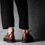 Alpine Derby Shoes . Chestnut